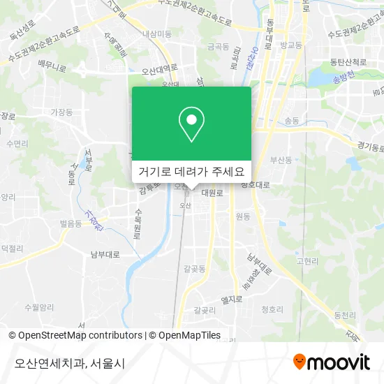 오산연세치과 지도