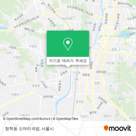 청학동 소머리국밥 지도