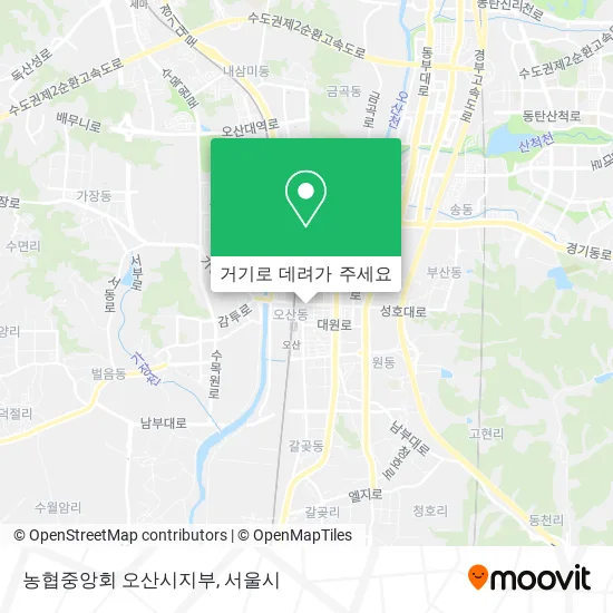 농협중앙회 오산시지부 지도