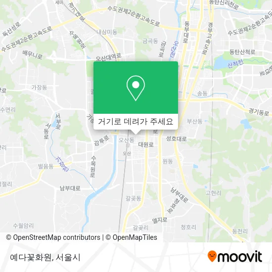 예다꽃화원 지도