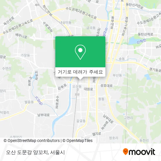 오산 도문강 양꼬치 지도