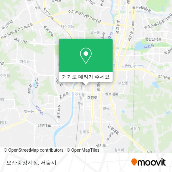 오산중앙시장 지도