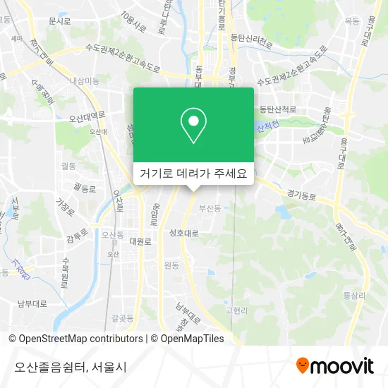 오산졸음쉼터 지도