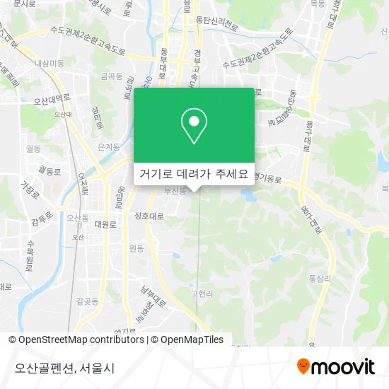 오산골펜션 지도