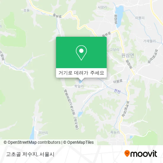 고초골 저수지 지도