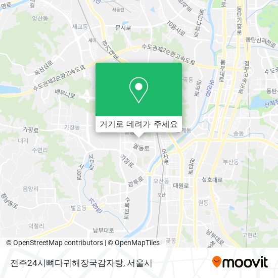 전주24시뼈다귀해장국감자탕 지도