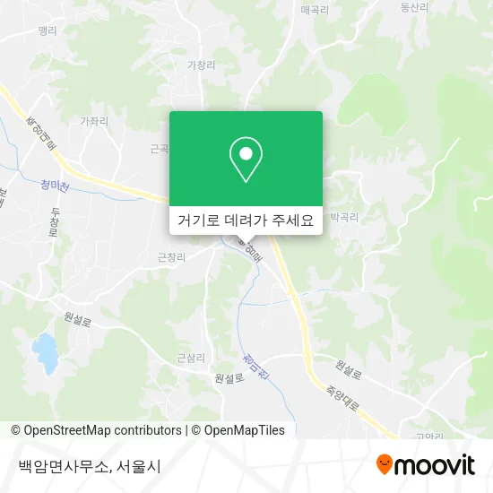 백암면사무소 지도