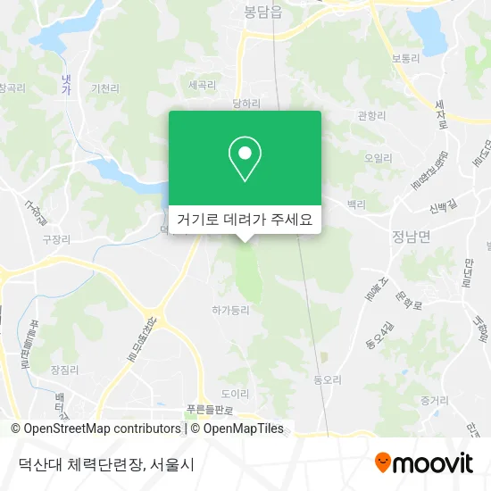 덕산대 체력단련장 지도