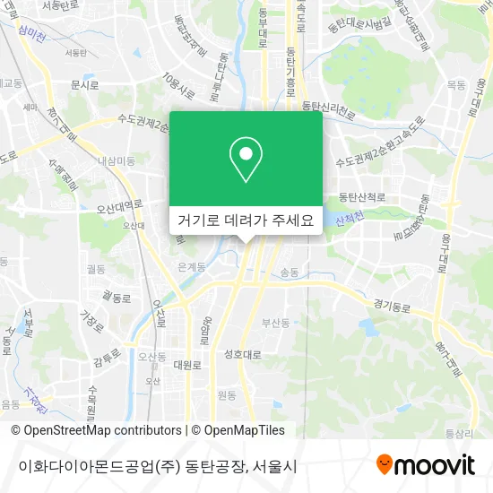 이화다이아몬드공업(주) 동탄공장 지도