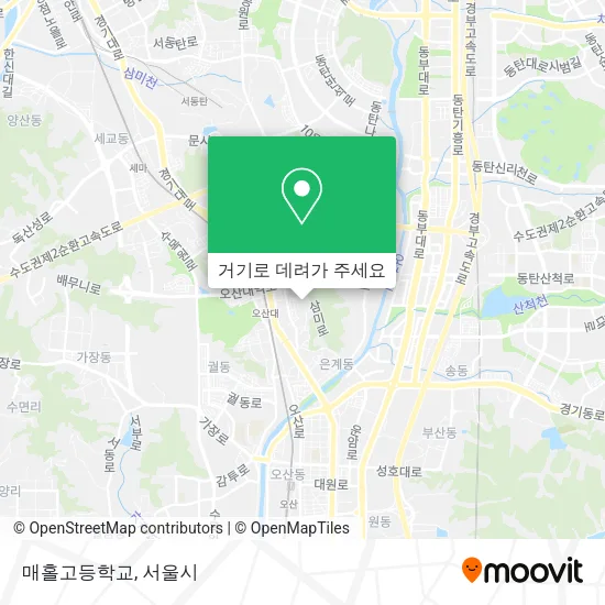 매홀고등학교 지도