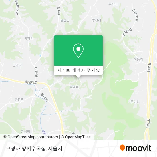 보광사 양지수목장 지도