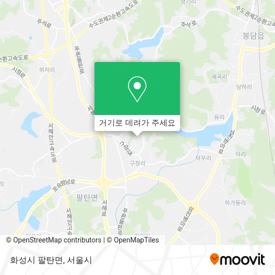 화성시 팔탄면 지도