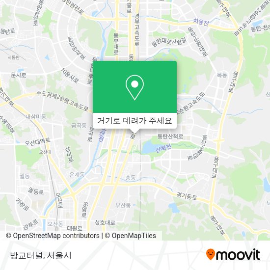 방교터널 지도