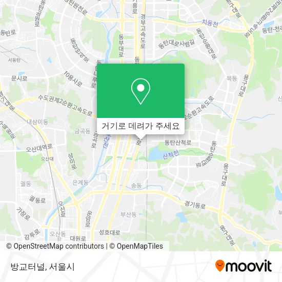 방교터널 지도