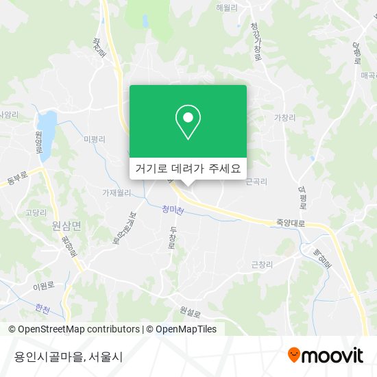 용인시골마을 지도