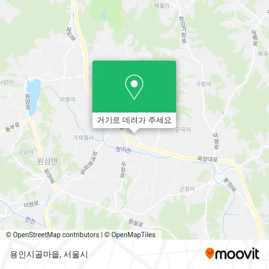 용인시골마을 지도