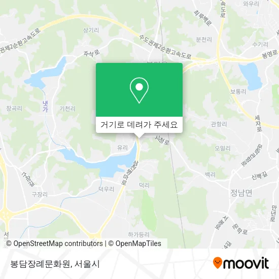 봉담장례문화원 지도