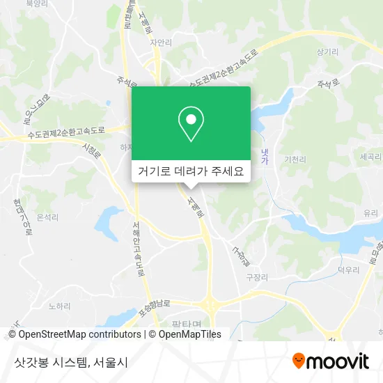 삿갓봉 시스템 지도