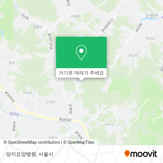 양지요양병원 지도