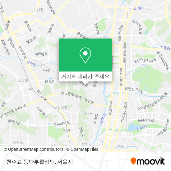 천주교 동탄부활성당 지도