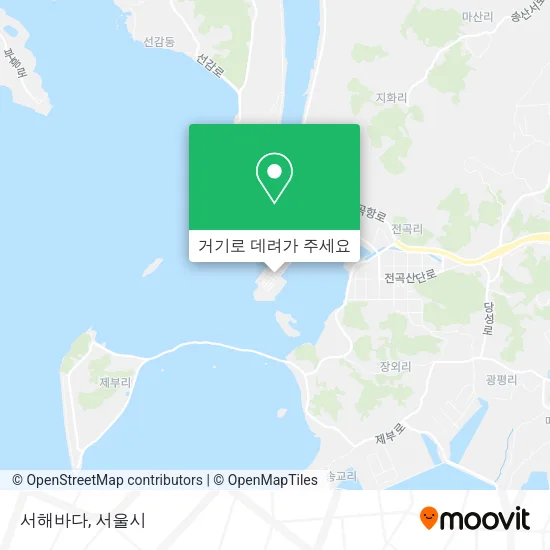 서해바다 지도