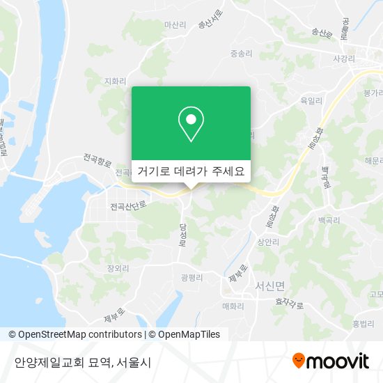 안양제일교회 묘역 지도