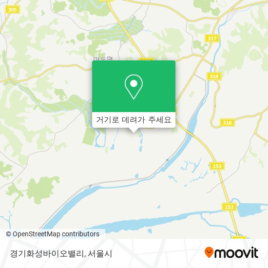 경기화성바이오밸리 지도
