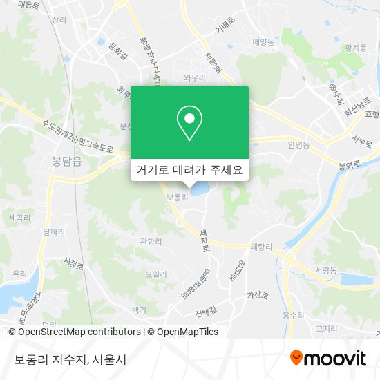 보통리 저수지 지도