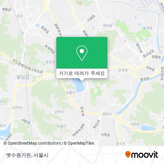 옛수원가든 지도