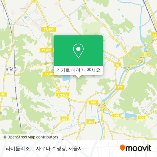 라비돌리조트 사우나 수영장 지도