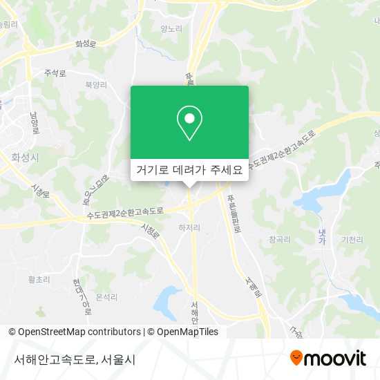 서해안고속도로 지도