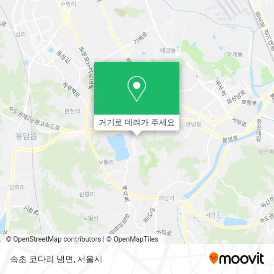 속초 코다리 냉면 지도