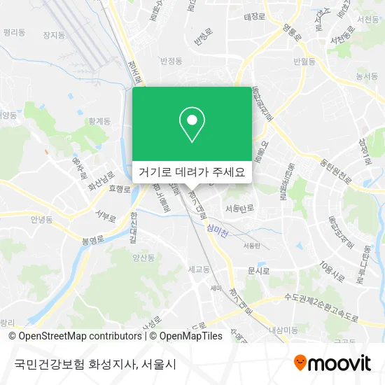 국민건강보험 화성지사 지도