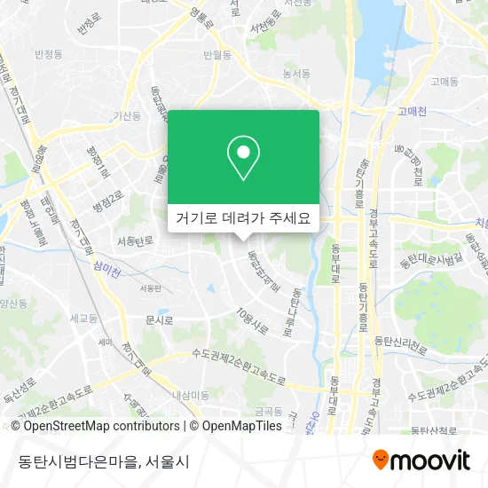 동탄시범다은마을 지도