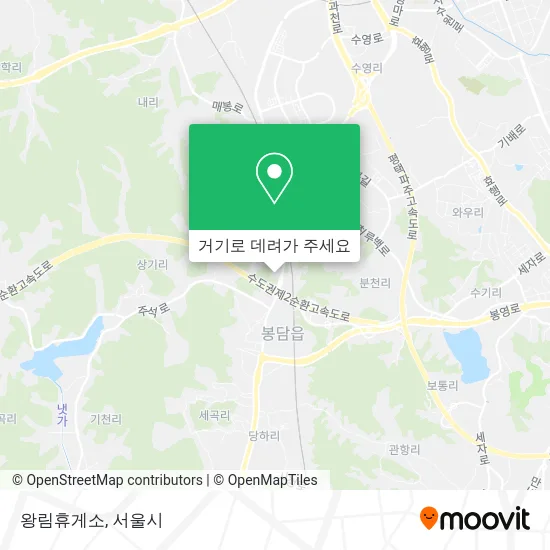 왕림휴게소 지도