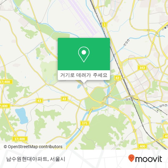 남수원현대아파트 지도