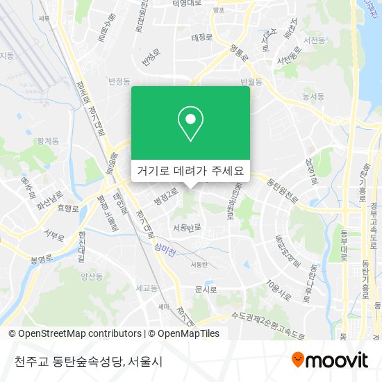 천주교 동탄숲속성당 지도
