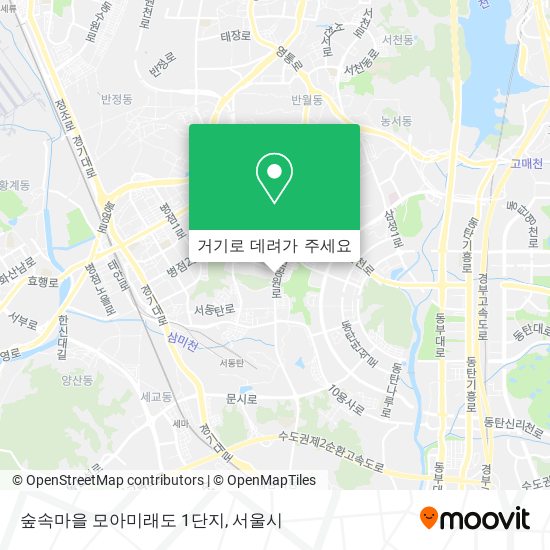 숲속마을 모아미래도 1단지 지도