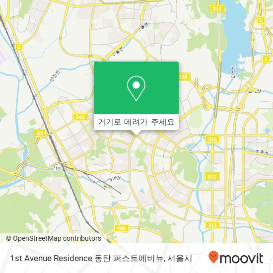 1st Avenue Residence 동탄 퍼스트에비뉴 지도