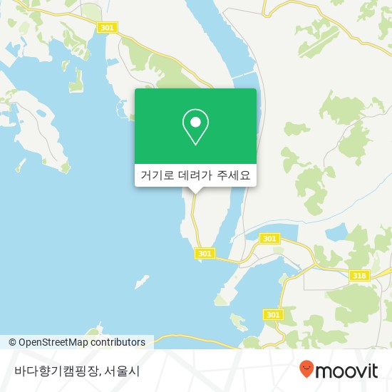 바다향기캠핑장 지도