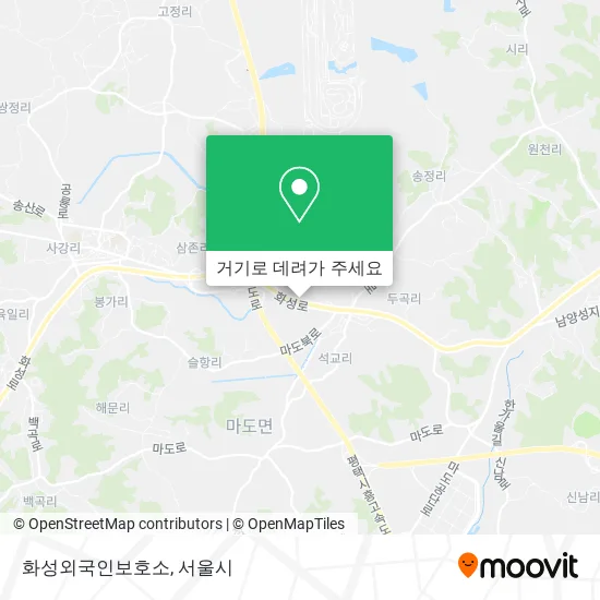 화성외국인보호소 지도