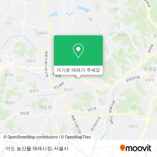 마도 농산물 재래시장 지도