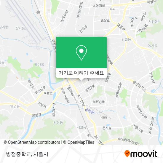 병점중학교 지도