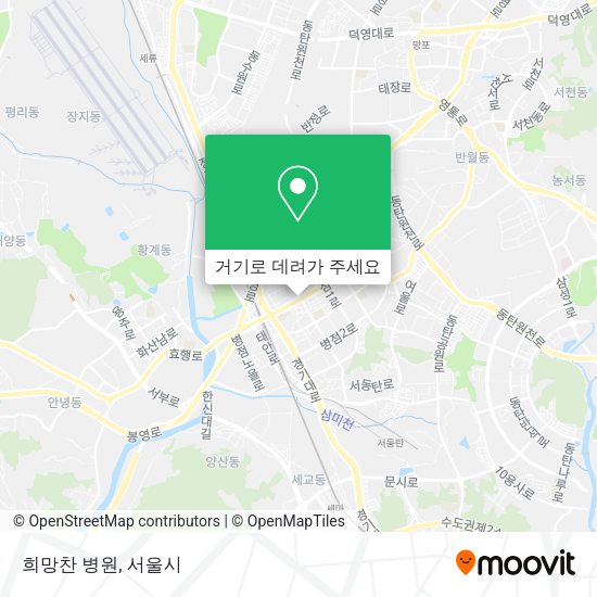 희망찬 병원 지도