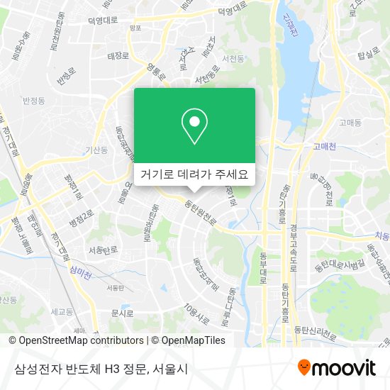 삼성전자 반도체 H3 정문 지도
