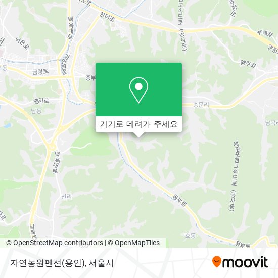 자연농원펜션(용인) 지도