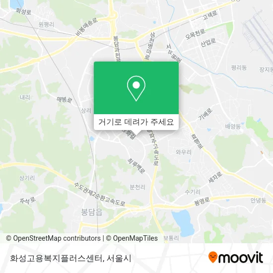 화성고용복지플러스센터 지도