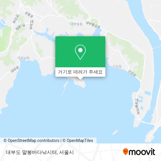 대부도 말봉바다낚시터 지도