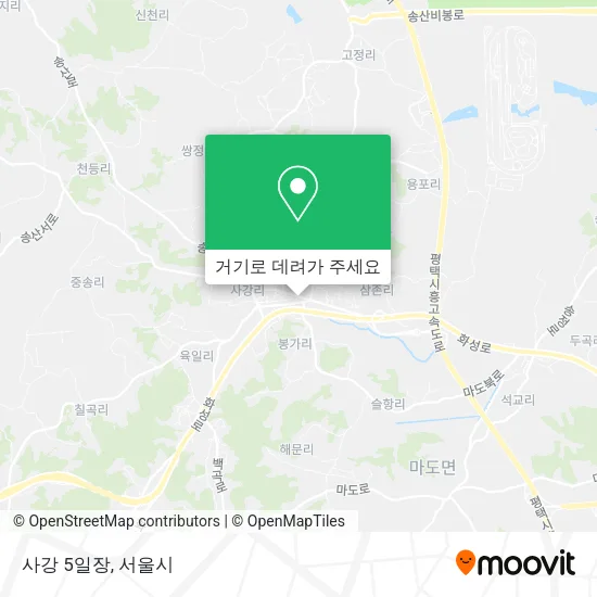 사강 5일장 지도
