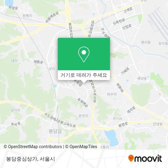 봉담중심상가 지도